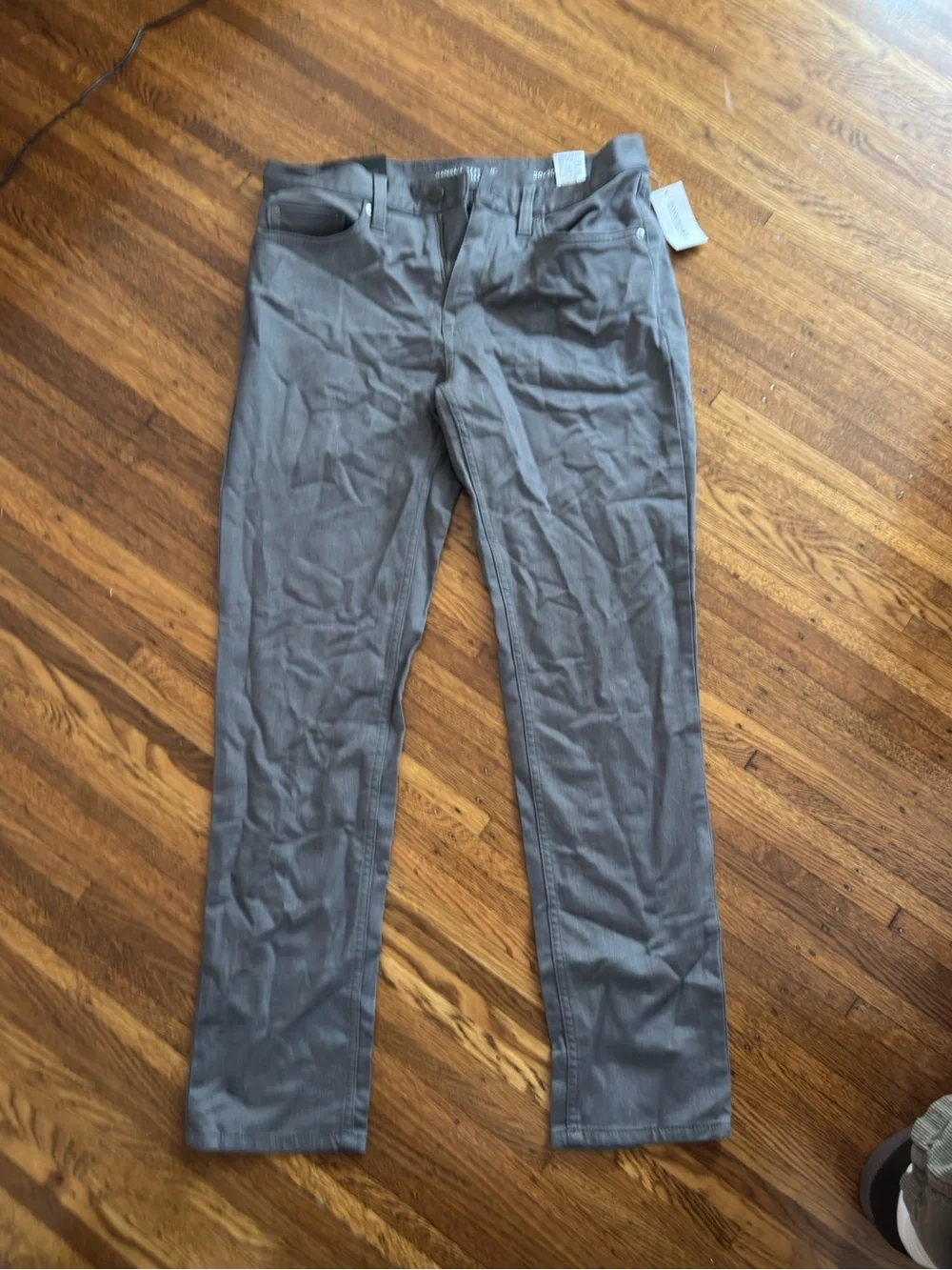 Men's Gray Stretch Casual Pants